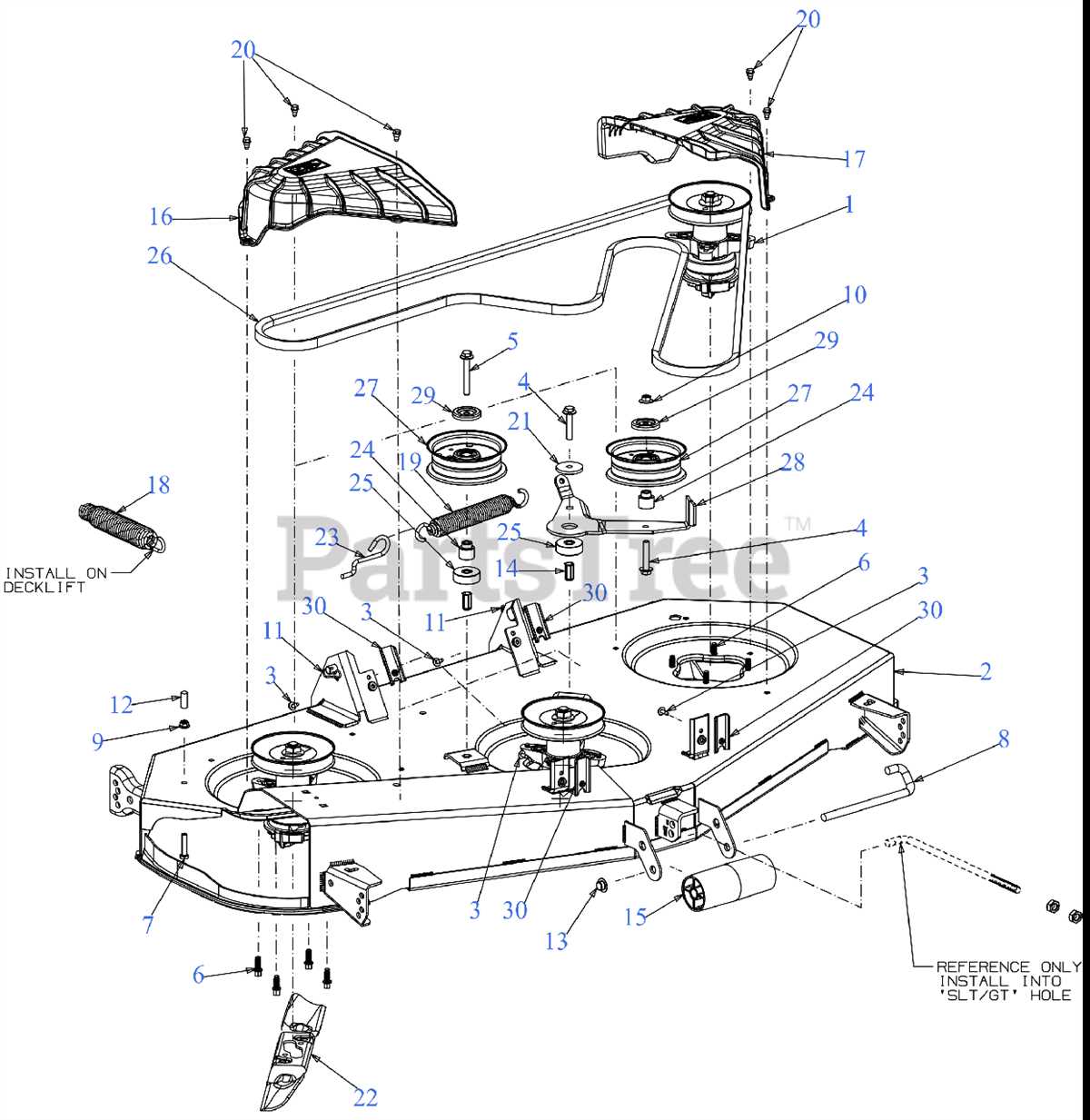 Cub Cadet XT2 Drive Belt Routing Diagram